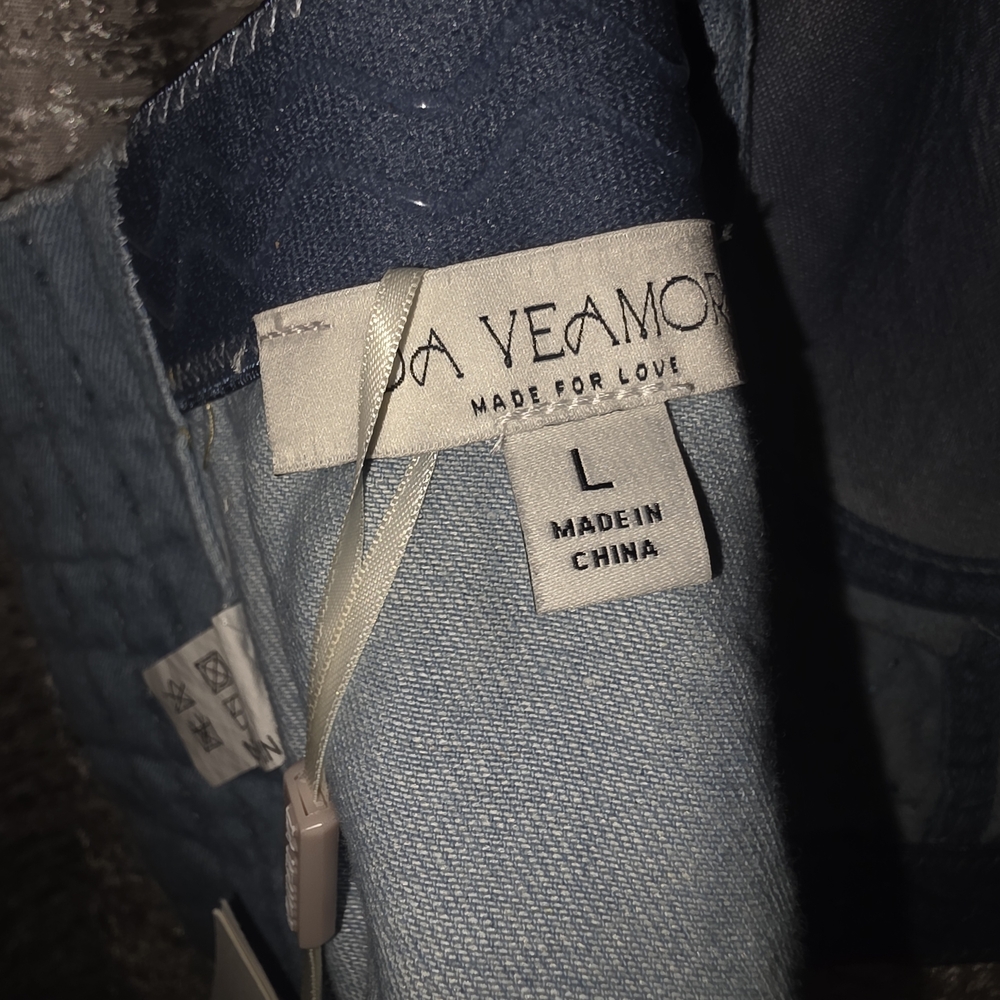Stylish Denim Beaded Bustier Top - Picture 6 of 7